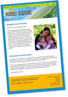 Annie Dennis Newsletter